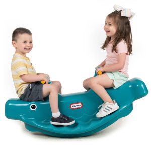 Premium Choice LifeGear Whale Teeter Totter - Blue Compact Size