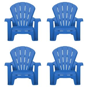 Professional HomePro Garden Chair - Blue 4 Pack Shock Resistant Frame